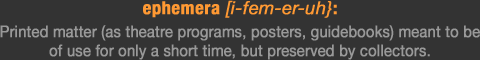 ephemera definition