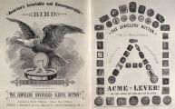 1886 Antique Acme Lever Cufflinks Ad