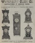 1882 Antique Waterbury Clock Ad ~ 5 Models