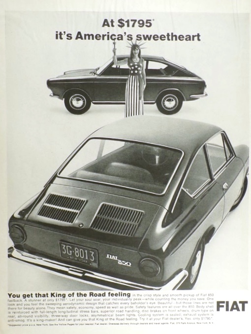 1968 Fiat 850 Ad~ America's Sweetheart