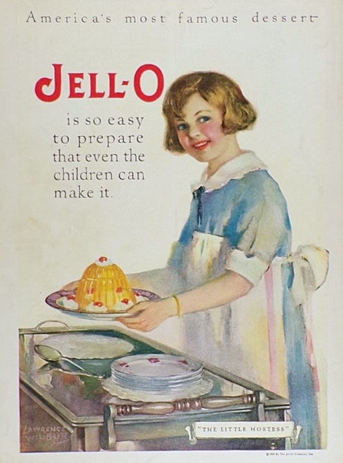 1926 Jello Ad ~ The Little Hostess