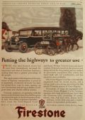 1925 Firestone Gum Dipped Cord Tires Ad ~ Motor Bus