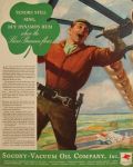 1935 Socony-Vacuum Oil Ad ~ River Shannon