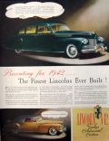 1942 Lincoln Continental & Zephyr Ad