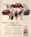 1940 Texaco Sky Chief Gasoline Ad ~ Gluyas Williams