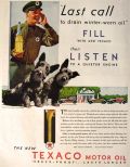 1931 Texaco Motor Oil Ad ~ Morgan Dennis Scotties