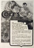 1919 Colt WWI Firearms Pistol Ad