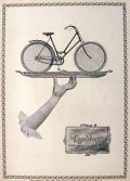 1897 Antique Rambler Bicycle Ad ~ Bike on a Platter