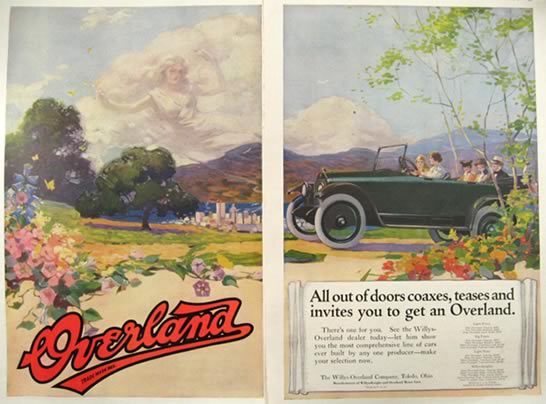 1917 Willys Overland Ad 2 Pages