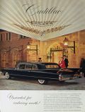 1960 Vintage Black Cadillac Ad ~ Unrivaled