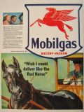 1941 Mobilgas Ad ~ Deliver Like the Red Horse