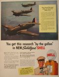 1941 Shell Oil Ad ~ Curtiss P-40 Pursuit