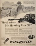1942 WWII Winchester Gun & Rifle Ad ~ Military Arms