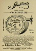 1896 Spalding Bicycle Cyclometer Ad
