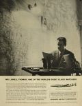 1957 Lockheed Aircraft Ad ~ Lowell Thomas Photo