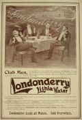 1897 Londonderry Lithia Water Ad ~ Club Men