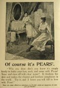 1897 Pears Soap Ad ~ Of Course It's Pears