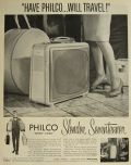 1958 Philco "Briefcase" Slender Seventeener Television TV Ad