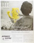 1958 Retro Automatic Electric Telephone Ad ~ "Wallflower" Phone