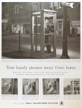 1958 Bell Telephone Ad ~ Outdoor Phone Booths