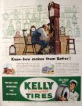 1948 Kelly Springfield Tires Ad ~ Slayton Underhill