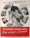 1941 Movie Ad ~ One Night in Lisbon ~ Fred MacMurray