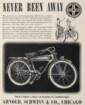 1939 Schwinn Motorbike Ad ~ Never Been Away