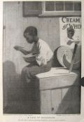 1909 Cream of Wheat Ad ~ African American Boy Ignores Watermelon