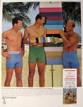 1966 Jantzen Men's Swimsuit Ad ~ Men in Tight Vintage Swimsuits