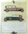 1930 Cadillac Ad ~ The New V-Eight Caddy & La Salles