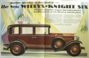 1929 Willys Knight Six Ad ~ Great Art ~ Two Page Spread
