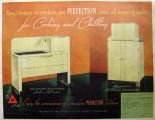 1937 Perfection Stove Oil Range & Refrigerator Ad