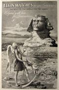 1897 Elgin Watch Ad ~ Father Time & Sphinx