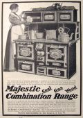1899 Antique Majestic Coal~Gas~Wood Range Stove