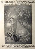 1897 Antique Singer Sewing Machine Ad ~ Women's Influence