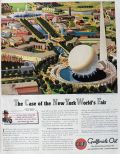 1938 Gulf Oil Ad ~ Building the NY World's Fair