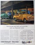 1954 Vintage Chevy Trucks Ad ~ Savings Start Early