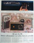 1958 Delco Portable Transistor Car Radio Ad