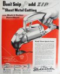 1945 Vintage Black & Decker Porto-Shears Ad