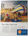 1949 Shell Oil Ad ~ Fred Siebel ~ First Hydrogen Balloon