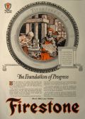1923 Firestone Cord Tires Ad ~ John Gutenberg