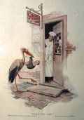 1917 Cream of Wheat Ad ~ Pelican Delivers Baby