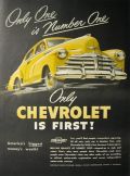 1948 Vintage Chevrolet Chevy Ad ~ One is Number One