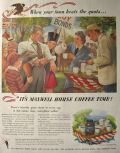1945 Maxwell House Coffee Ad ~ Bond Rally