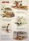1938 Disney's Mickey Mouse Cartoon Page ~ Beach Picnic