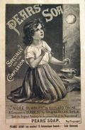 1888 Pears Soap Ad ~ Edouard Frere ~ Girl with Bubbles