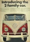 1966 Volkswagen VW Bus Ad ~ 2 Family Car