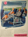 1944 WWII Association of American Railroads Ad ~ Train of the Future