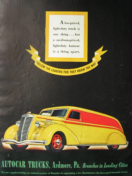 1937 Autocar Light Duty Truck Ad
