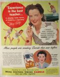 1947 Camel Cigarettes Ad ~ Table Tennis Champ